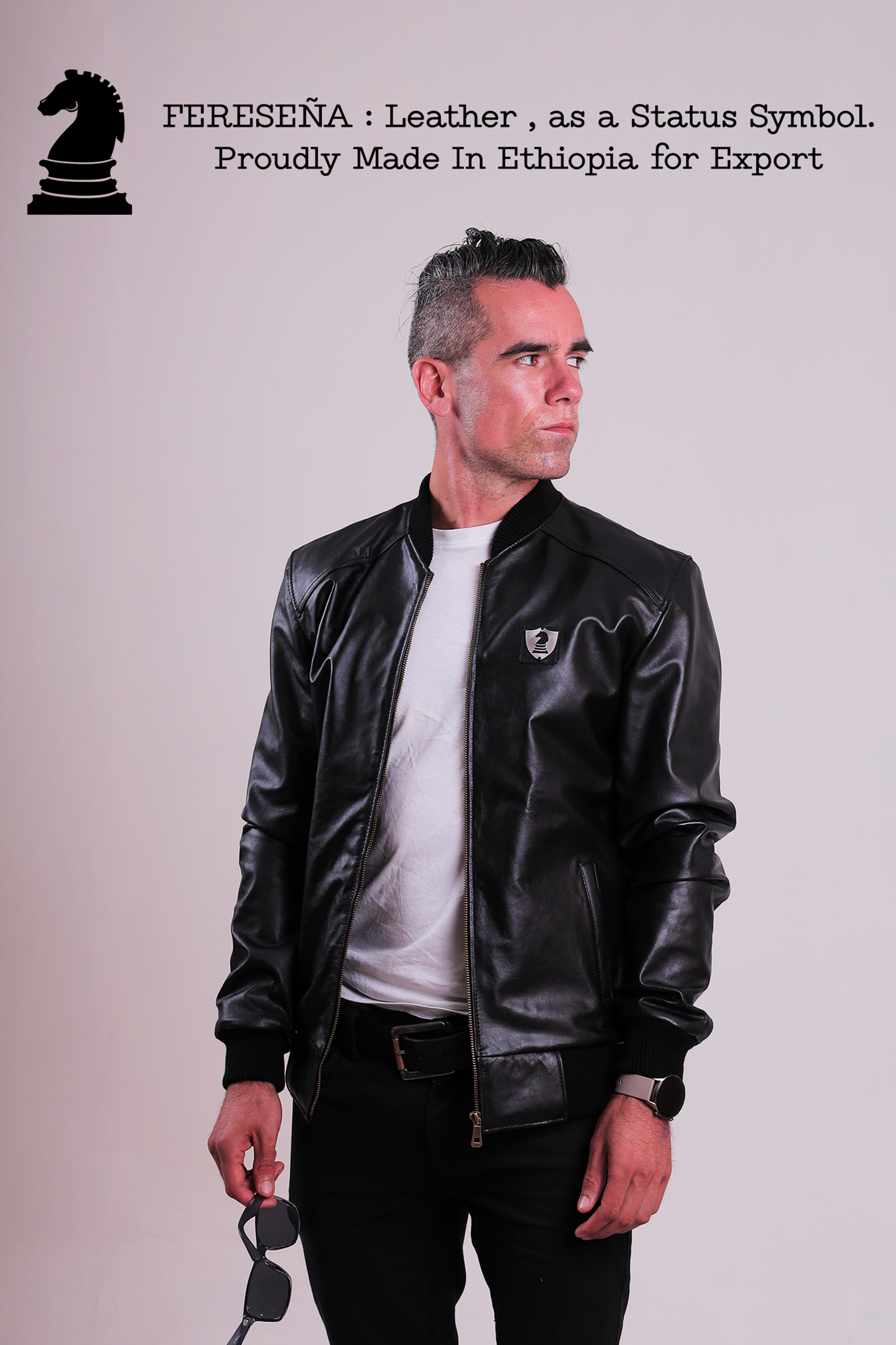 Fereseña Bomber Leather Jacket