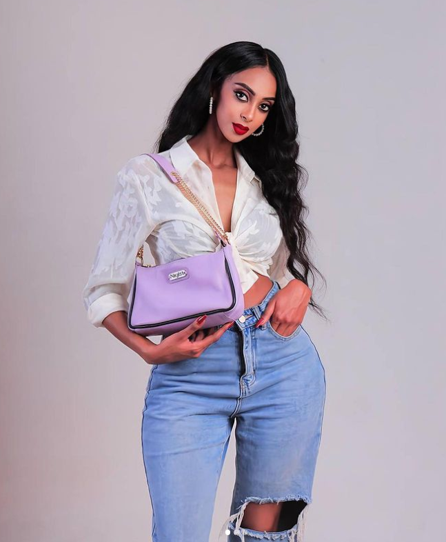 Nigist Lavender Secret Leather Handbag (Limited Edition)